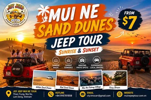 Mui Ne Sand Dunes Jeep Tour: Sunrise & Sunset From $7