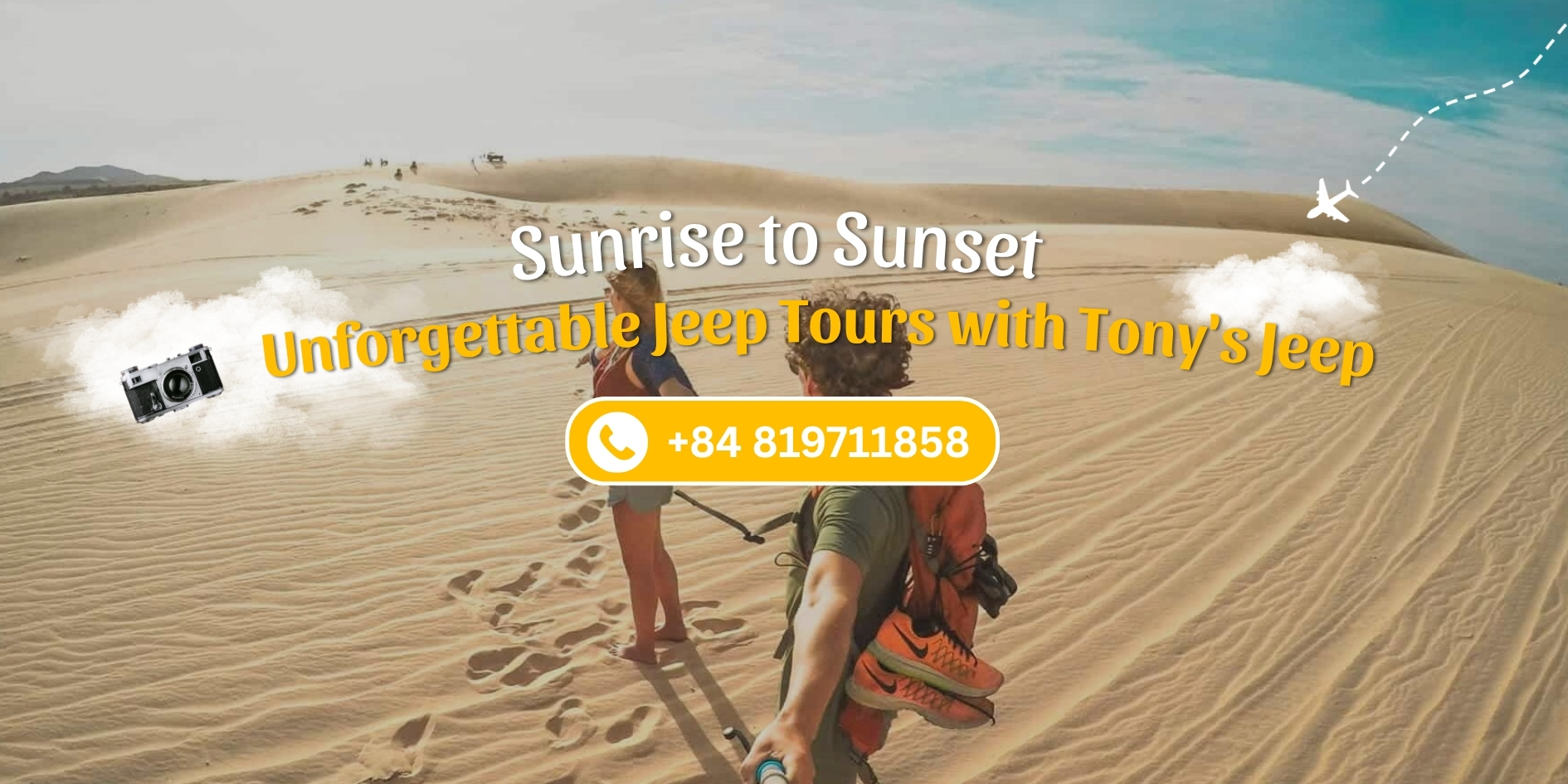 Mui Ne Jeep Tour | White Sand Dunes Tour from $7 | Book Now, Pay Later/ Free Cancellation
