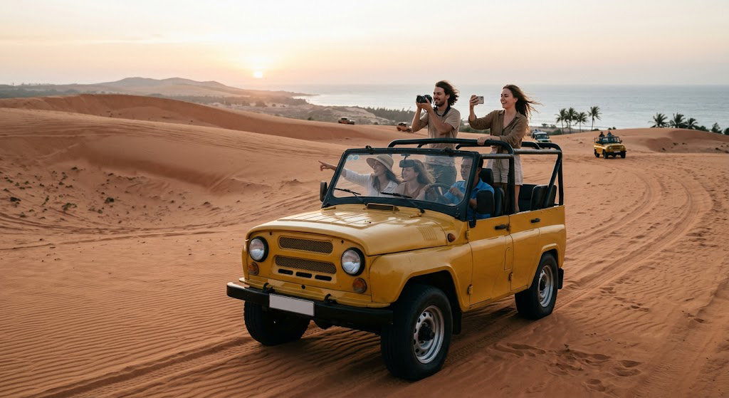 Combined Shuttle and Jeep Tour Service in Mui Ne
